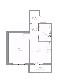 Продается 1-комн. квартира, 35,09 м²