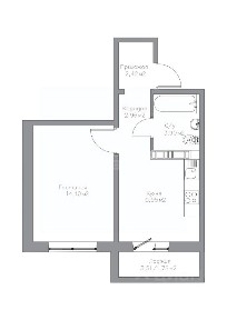 Продается 1-комн. квартира, 35,09 м²