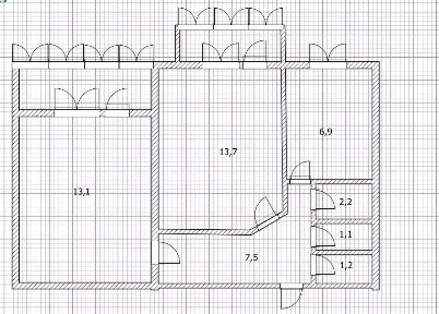 Продается 2-комн. квартира, 45,7 м²