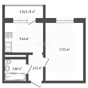 Продается 1-комн. квартира, 40 м²