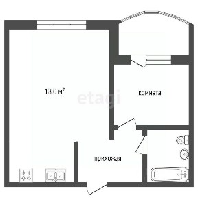 Продается 1-комн. квартира, 42 м²