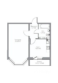 Продается 1-комн. квартира, 41,74 м²