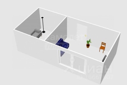 Продается 2-комн. квартира, 19,8 м²