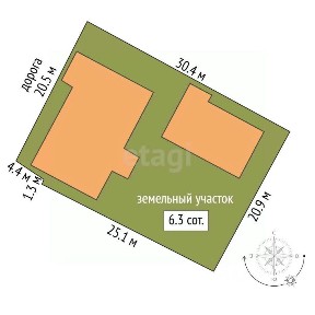 Продается 2-этажный дом, 196,1 м²