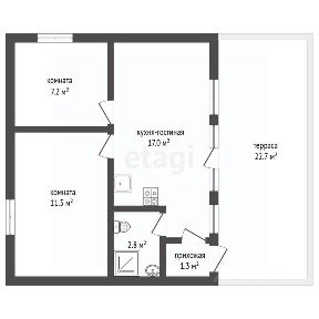 Продается 1-этажный дом, 150 м²