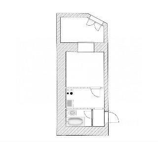 Продается 2-комн. квартира, 23,2 м²