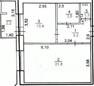 Продается 1-комн. квартира, 43 м²