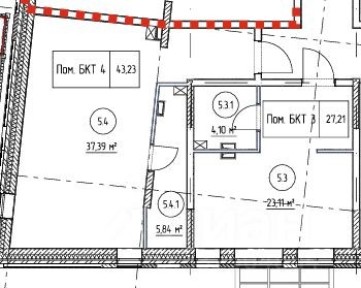 Продается апартаменты-студия, 43,2 м²