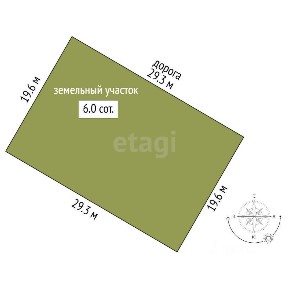 Продается участок, 6 сот.