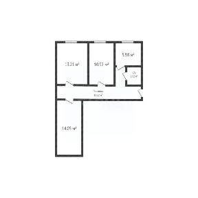 Продается 3-комн. квартира, 59,6 м²