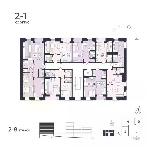Продается 2-комн. квартира, 54,63 м²