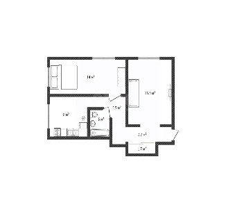 Продается 2-комн. квартира, 53 м²