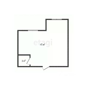 Продается студия, 48 м²