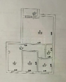Продается 3-комн. квартира, 86 м²