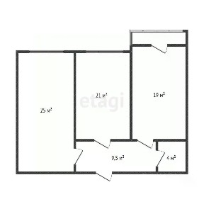 Продается 2-комн. квартира, 78,5 м²