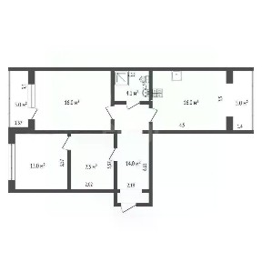Продается 3-комн. квартира, 83 м²