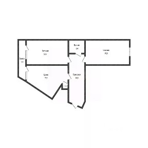 Продается 2-комн. квартира, 83 м²