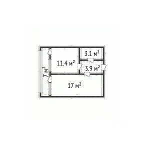 Продается 2-комн. квартира, 42,4 м²