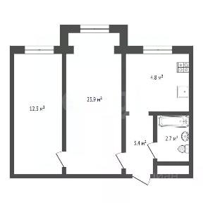 Продается 2-комн. квартира, 43 м²