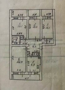 Продается 4-комн. квартира, 107 м²