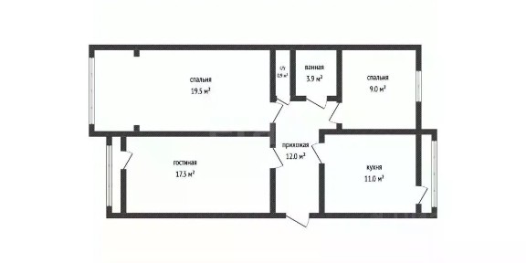 Продается 3-комн. квартира, 80 м²