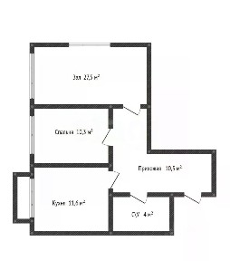 Продается 2-комн. квартира, 65 м²