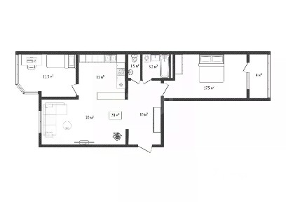 Продается 3-комн. квартира, 78 м²