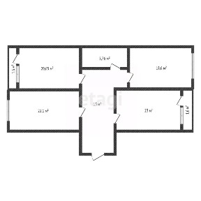Продается 3-комн. квартира, 107 м²