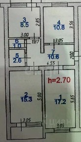 Продается 3-комн. квартира, 68 м²