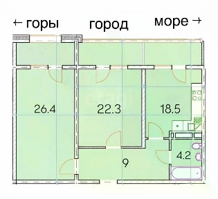 Продается 2-комн. квартира, 80,4 м²