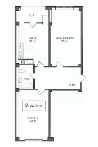 Продается 2-комн. квартира, 85 м²