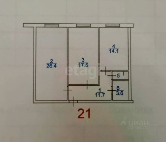Продается 2-комн. квартира, 75 м²