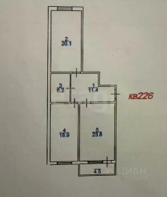 Продается 2-комн. квартира, 90 м²