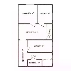 Продается 4-комн. квартира, 61,9 м²