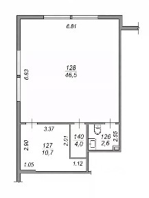 Продается торговая площадь, 110,1 м²
