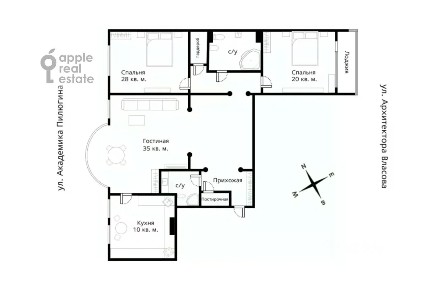 Сдается 3-комн. квартира, 180 м²