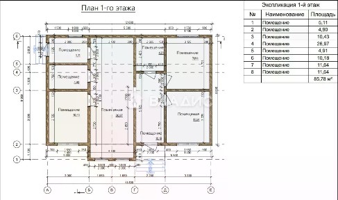 Продается 1-этажный дом, 100 м²