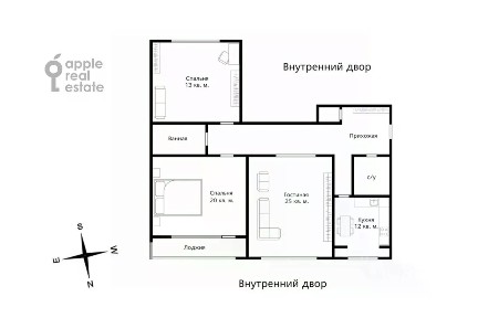 Сдается 3-комн. квартира, 113 м²