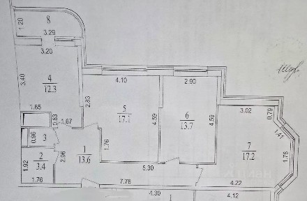 Продается 3-комн. квартира, 78,6 м²