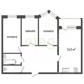 Продается 3-комн. квартира, 86,3 м²