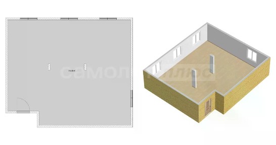 Продается 3-комн. квартира, 73,4 м²
