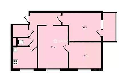 Продается 3-комн. квартира, 48,2 м²