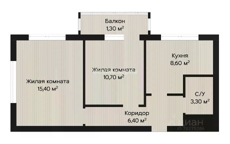 Продается 2-комн. квартира, 44,4 м²