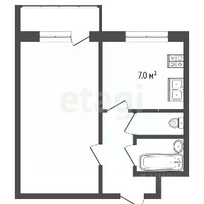 Продается 1-комн. квартира, 34,8 м²