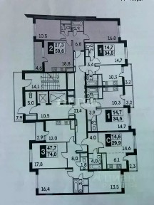 Продается 2-комн. квартира, 57,3 м²