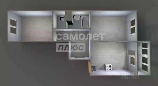 Продается 2-комн. квартира, 52,9 м²