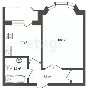Продается 1-комн. квартира, 37 м²