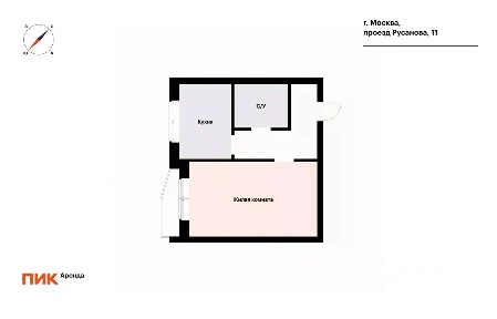 Сдается 1-комн. квартира, 38 м²