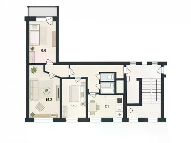 Продается 3-комн. квартира, 55,9 м²