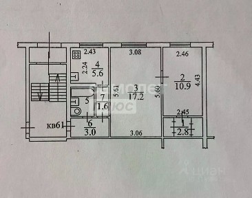 Продается 2-комн. квартира, 44 м²
